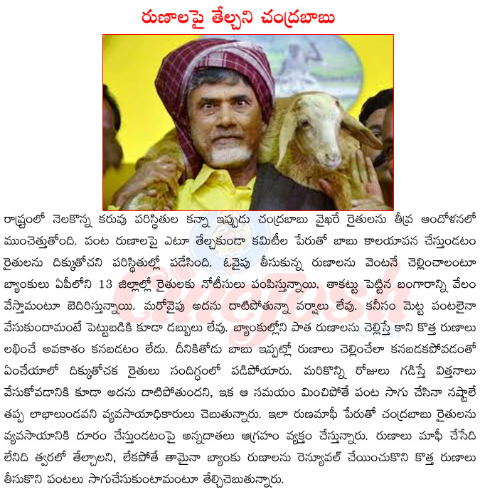 runa mafi in andhra pradesh,chandrababu on runa mafi,formers in troubles,chandrababu naidu runa mafi promice,committee for runa mafi. bank loans for runa mafi  runa mafi in andhra pradesh, chandrababu on runa mafi, formers in troubles, chandrababu naidu runa mafi promice, committee for runa mafi. bank loans for runa mafi